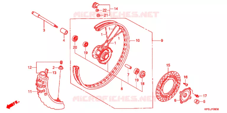 ROUE AVANT Honda MOTO 230 CRF 2015  CRF230FF