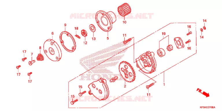 POMPE A HUILE Honda MOTO 230 CRF 2008  CRF230L8
