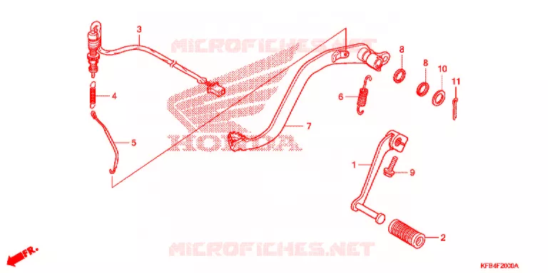 PEDALE Honda MOTO 230 CRF 2009  CRF230L9