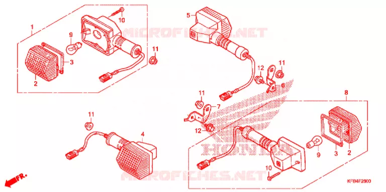 CLIGNOTANT Honda MOTO 230 CRF 2009  CRF230L9