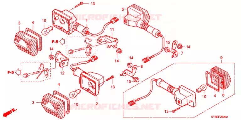 CLIGNOTANT Honda MOTO 230 CRF 2009  CRF230L9