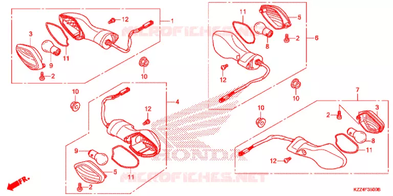 CLIGNOTANT Honda MOTO 250 CRF 2013  CRF250LD