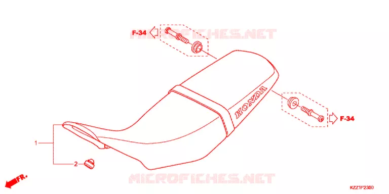 SELLE Honda MOTO 250 CRF 2013  CRF250LD