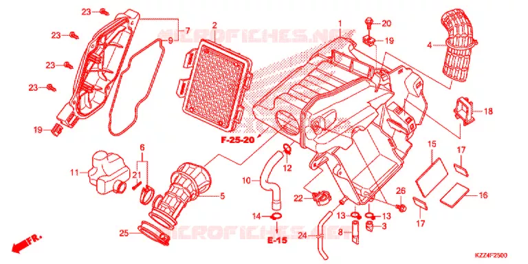 FILTRE A AIR Honda MOTO 250 CRF 2014  CRF250LE
