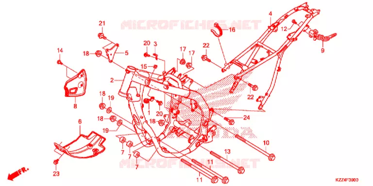 CADRE Honda MOTO 250 CRF 2015  CRF250LF