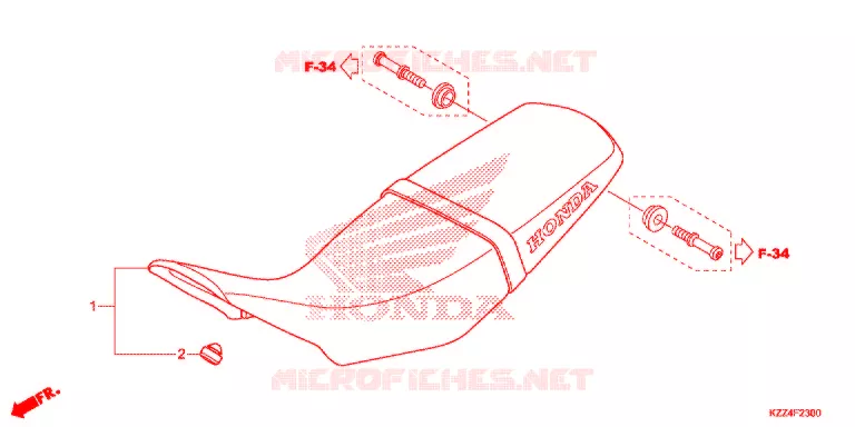 SELLE Honda MOTO 250 CRF 2015  CRF250LF