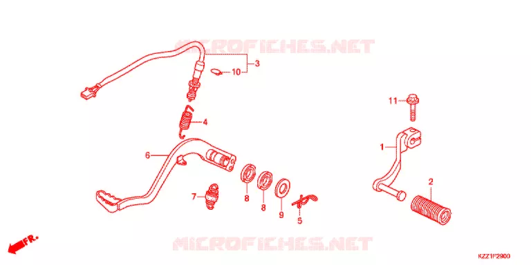 PEDALE Honda MOTO 250 CRF 2016  CRF250LF
