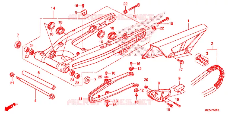 BRAS OSCILLANT Honda MOTO 250 CRF 2016  CRF250LG