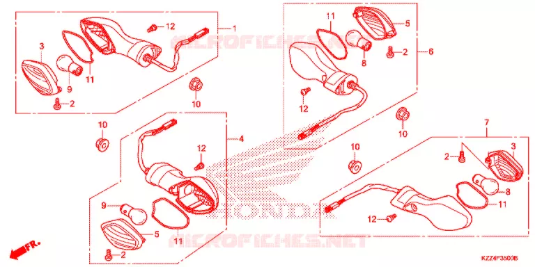 CLIGNOTANT Honda MOTO 250 CRF 2016  CRF250LG