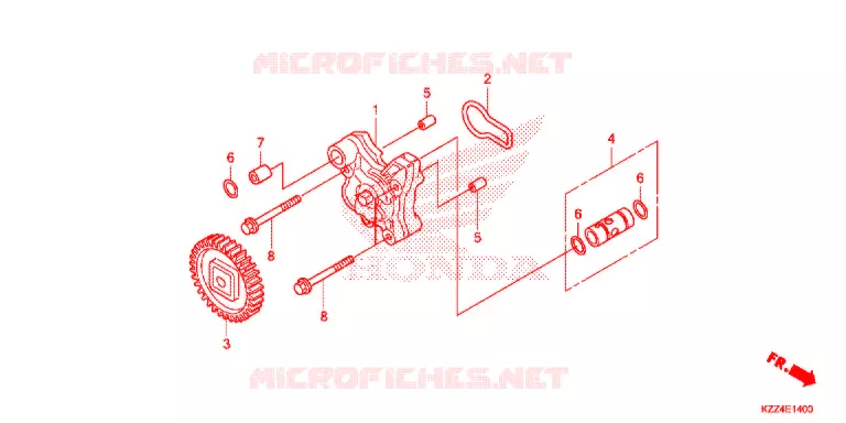 POMPE A HUILE Honda MOTO 250 CRF 2016  CRF250LG