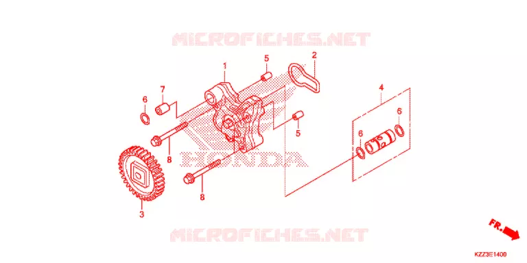 POMPE A HUILE Honda MOTO 250 CRF 2016  CRF250LG
