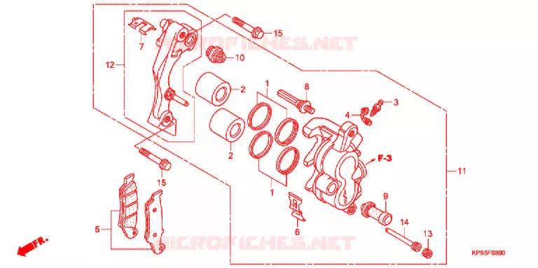 ETRIER DE FREIN AVANT Honda MOTO 230 CRF 2012  CRF230FB