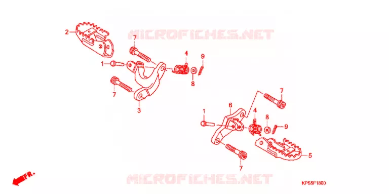 REPOSE PIED Honda MOTO 230 CRF 2013  CRF230FB