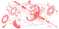 ROUE ARRIERE pour Honda CRF 250 X de 2009
