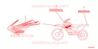 AUTOCOLLANTS pour Honda CRF 250 X de 2013