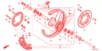 ROUE ARRIERE pour Honda CRF 250 X de 2013
