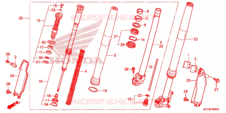 FOURCHE Honda MOTO 250 CRF 2016  CRF250XG