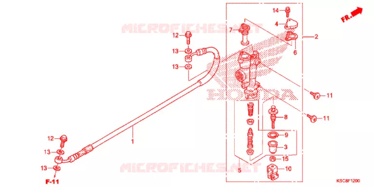 MAITRE-CYLINDRE DE FREIN ARRIERE Honda MOTO 250 CRF 2016  CRF250XG