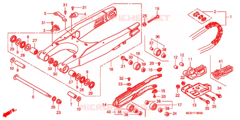 BRAS OSCILLANT Honda MOTO 450 CRF 2007  CRF450R7