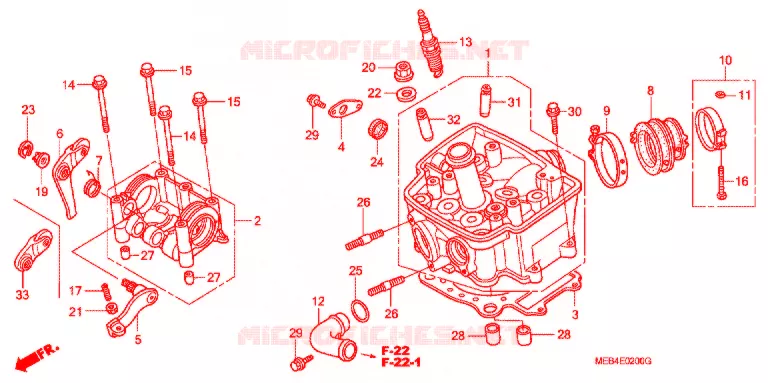CULASSE Honda MOTO 450 CRF 2008  CRF450R8