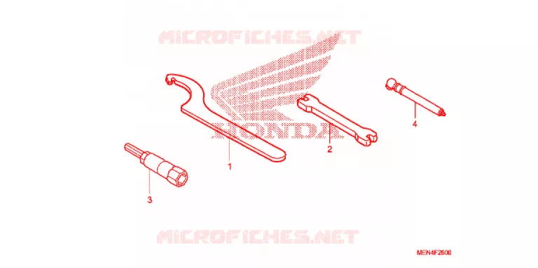 OUTIL Honda MOTO 450 CRF 2010  CRF450RA