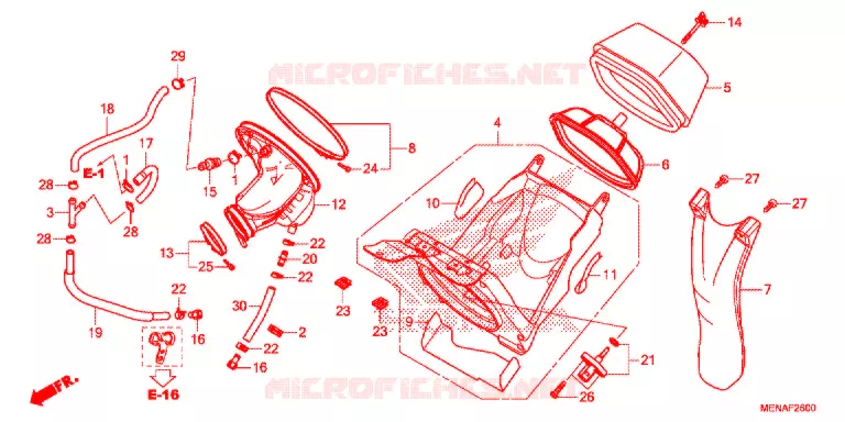 FILTRE A AIR Honda MOTO 450 CRF 2014  CRF450RE
