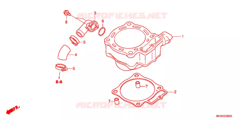 CYLINDRE Honda MOTO 450 CRF 2014  CRF450RE