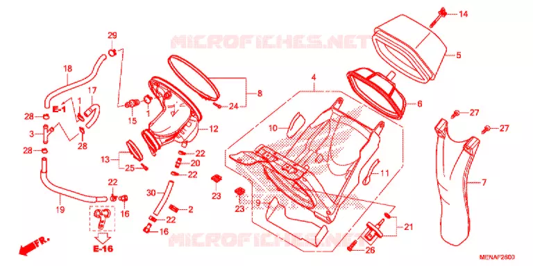 FILTRE A AIR Honda MOTO 450 CRF 2015  CRF450RF