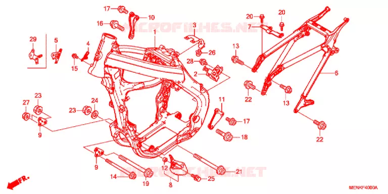 CADRE Honda MOTO 450 CRF 2015  CRF450RF