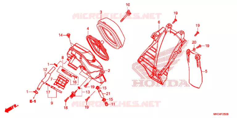 FILTRE A AIR Honda MOTO 450 CRF 2017  CRF450RH