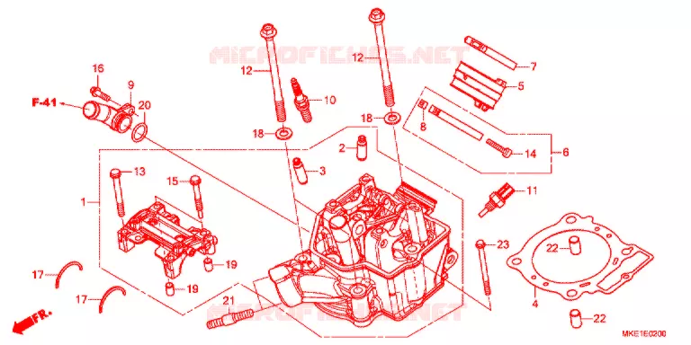 CULASSE Honda MOTO 450 CRF 2017  CRF450RH