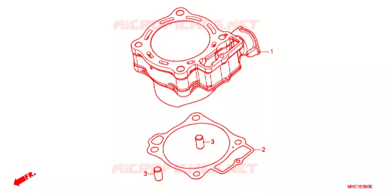 CYLINDRE Honda MOTO 450 CRF 2017  CRF450RH