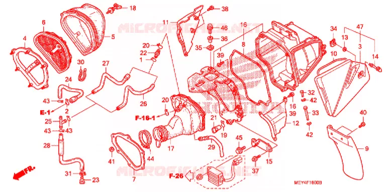 FILTRE A AIR Honda MOTO 450 CRF 2005  CRF450X5