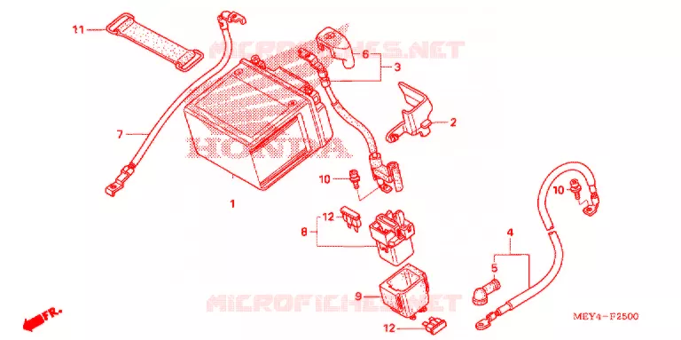 BATTERIE Honda MOTO 450 CRF 2005  CRF450X5