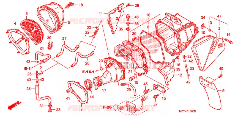 FILTRE A AIR Honda MOTO 450 CRF 2006  CRF450X6