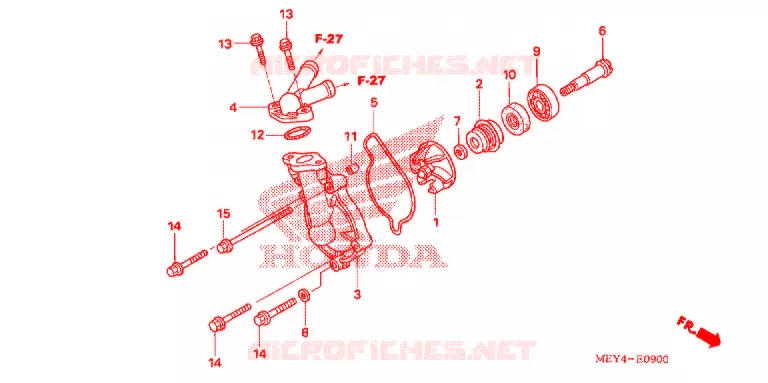 POMPE A EAU Honda MOTO 450 CRF 2008  CRF450X8