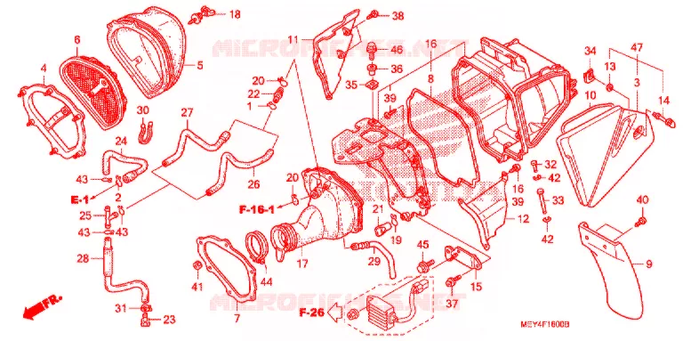 FILTRE A AIR Honda MOTO 450 CRF 2008  CRF450X8