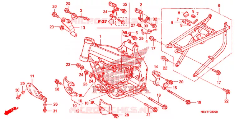 CADRE Honda MOTO 450 CRF 2011  CRF450XB
