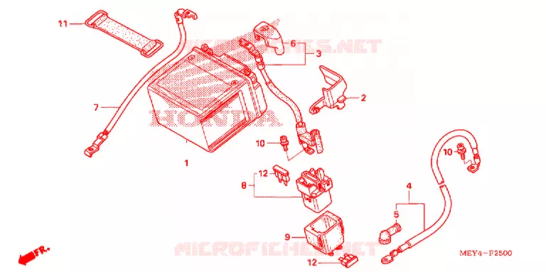 BATTERIE Honda MOTO 450 CRF 2012  CRF450XC