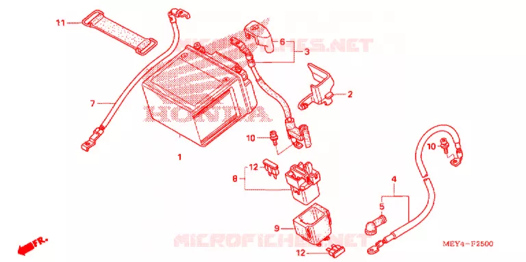 BATTERIE Honda MOTO 450 CRF 2013  CRF450XD