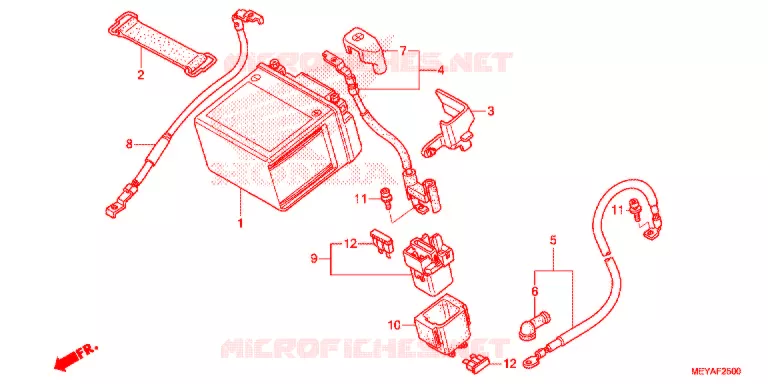 BATTERIE Honda MOTO 450 CRF 2015  CRF450XF