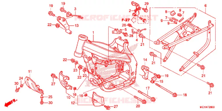 CADRE Honda MOTO 450 CRF 2018  CRF450XH