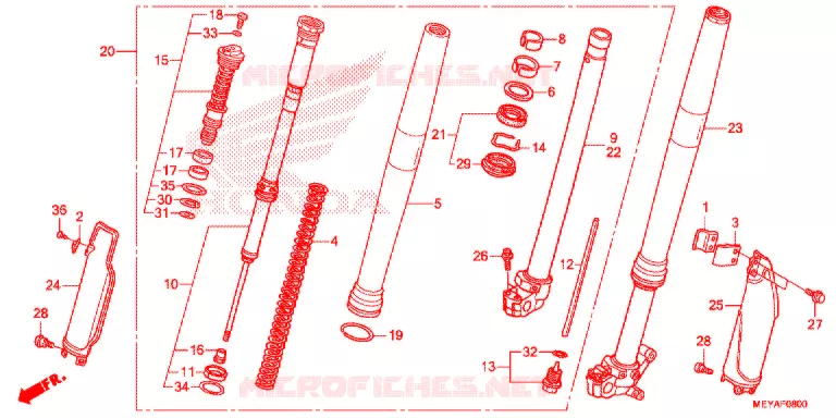 FOURCHE Honda MOTO 450 CRF 2018  CRF450XH