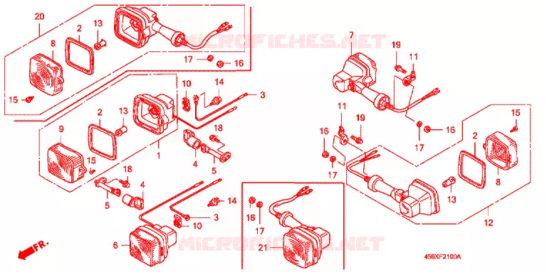 CLIGNOTANT Honda MOTO 110 CT 2000  CT110X