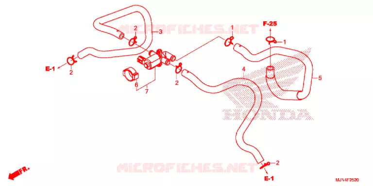 VALVE DE COMMANDE D'INJECTION D'AIR Honda MOTO 1300 CTX 2017  CTX1300AE