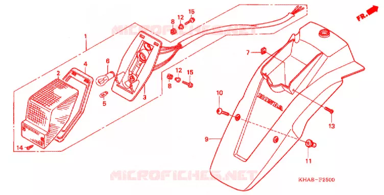 FEU ARRIERE Honda MOTO 200 CTX 2012  CTX2003