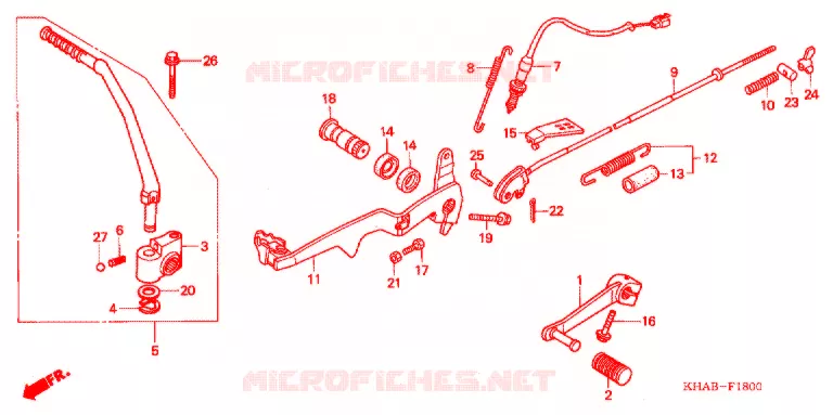 PEDALE Honda MOTO 200 CTX 2013  CTX2003