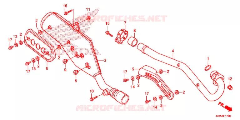 SILENCIEUX D'ECHAPPEMENT Honda MOTO 200 CTX 2014  CTX200E