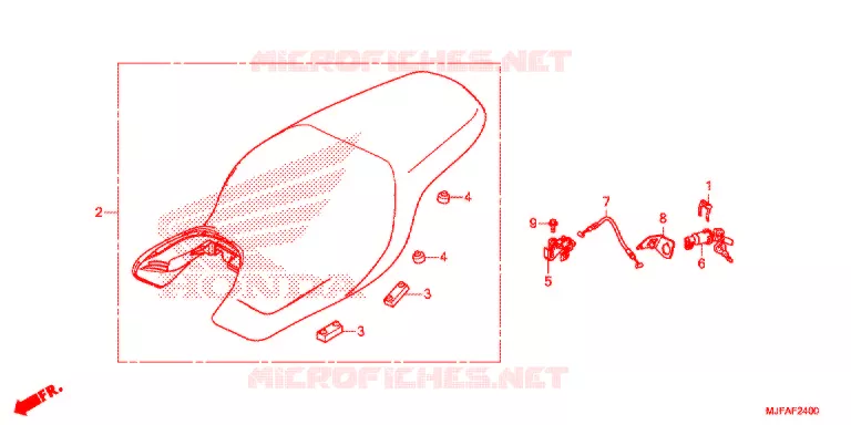 SELLE Honda MOTO 700 CTX 2014  CTX700AE