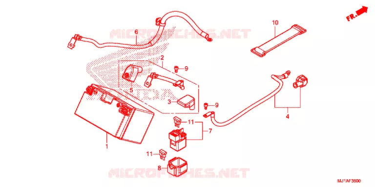 BATTERIE Honda MOTO 700 CTX 2015  CTX700AF